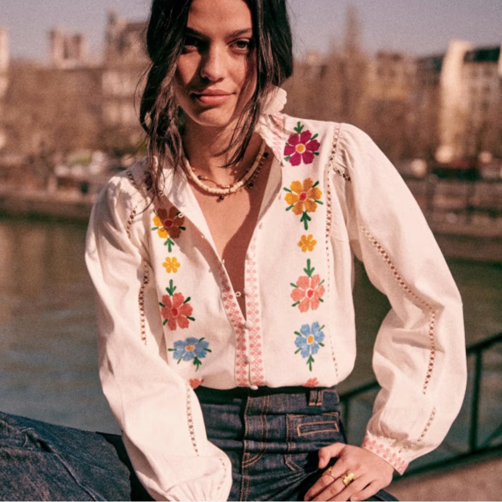 NWOT Sezane Yolanda Shirt size 36
